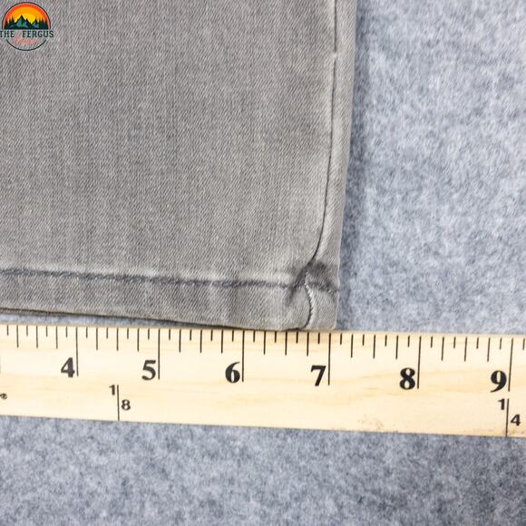 Chico's Straight Leg Jeans Gray Denim Cotton Slimming Women's Size 1 (Sz 8) - Picture 12 of 15